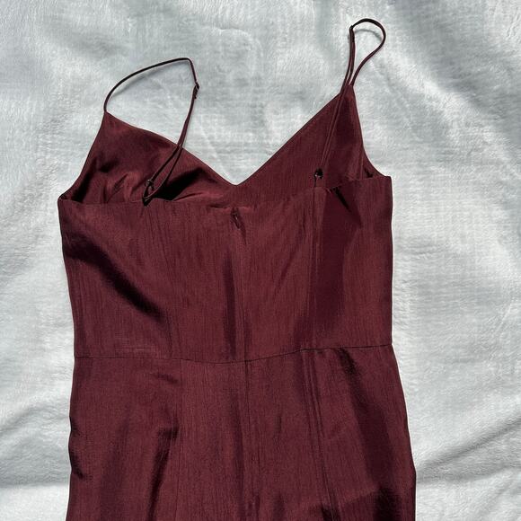Róhe Rohe Fluid Slip Dress + Uneven Button Top Mulberry Burgundy 36 EU 4 US $990 - Picture 15 of 16